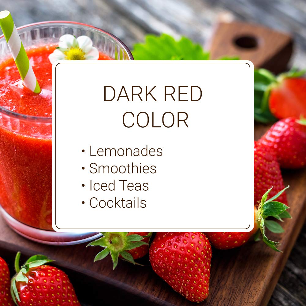 Creamy smoothie blended with Monin Strawberry Puree and ice.