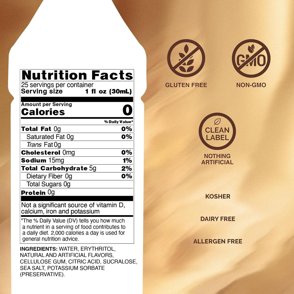Pouring Monin Sugar Free Hazelnut Syrup to enhance beverages