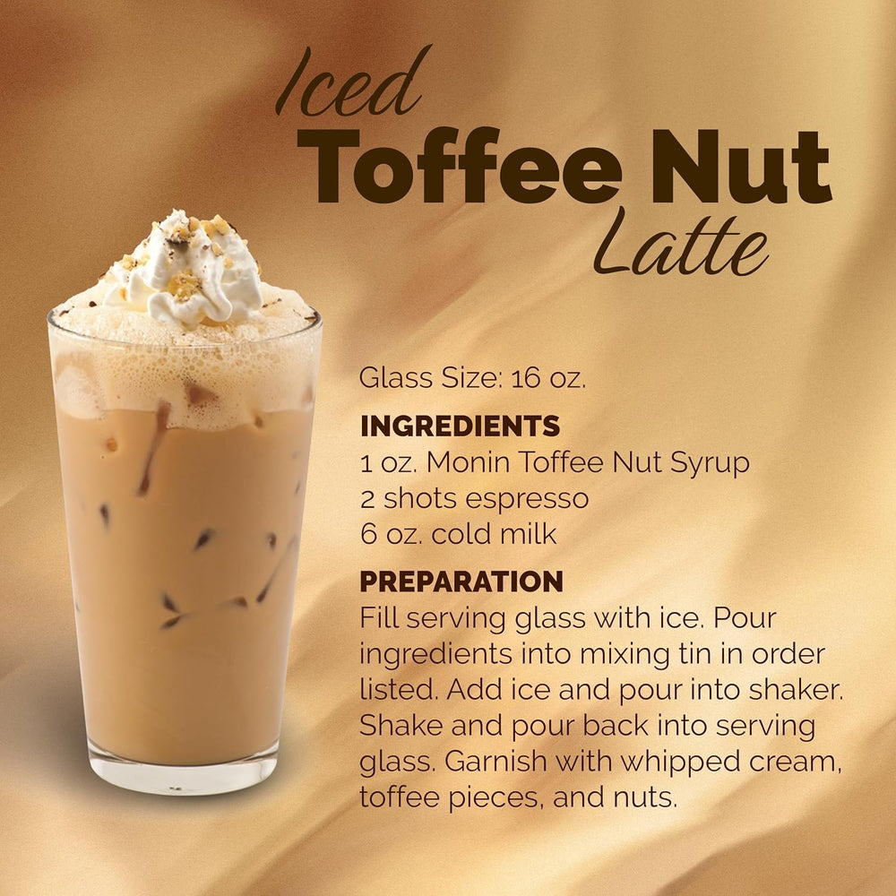 Monin Toffee Nut Syrup gifting packaging idea for cozy beverages