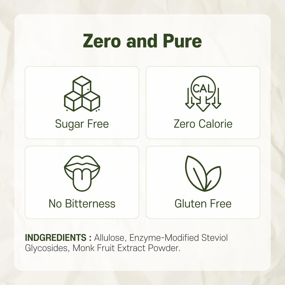 MONKSHUSHU Allulose Syrup in coffee cup showing keto-friendly sweetness