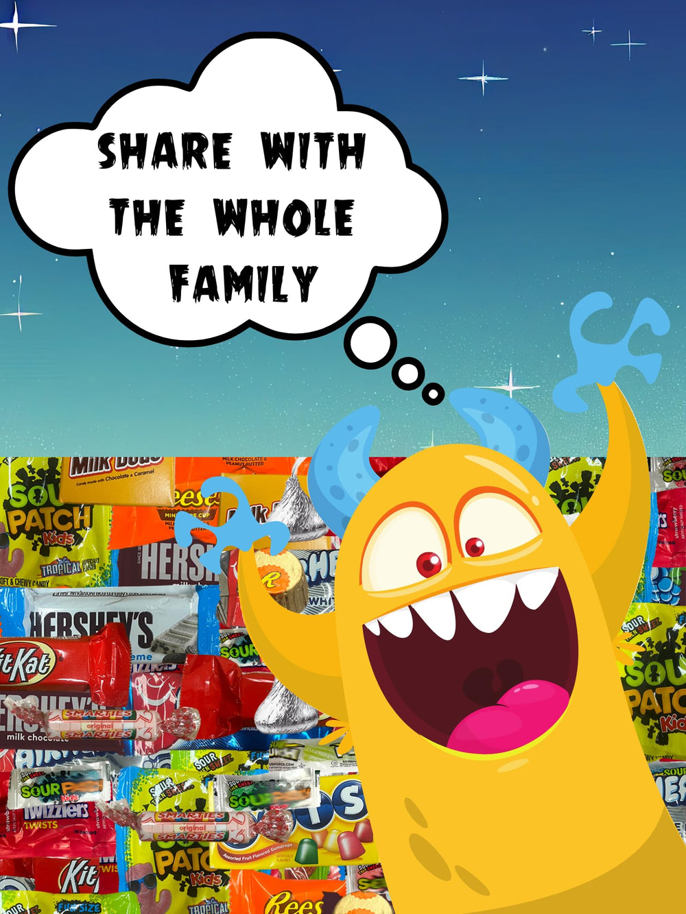 Monster Candy pinata filler makes party setups easier for goody bags.