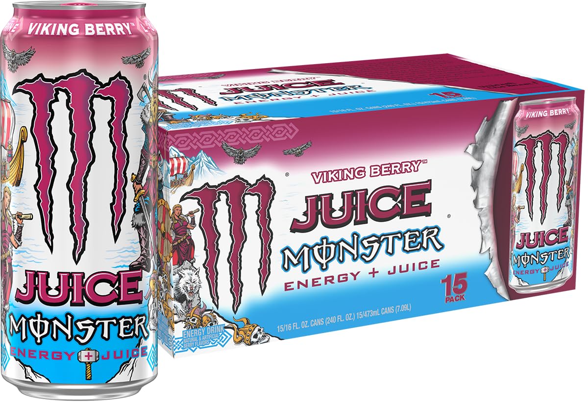 Monster Energy Juice Viking Berry bottle with bold fruit blend for adventures