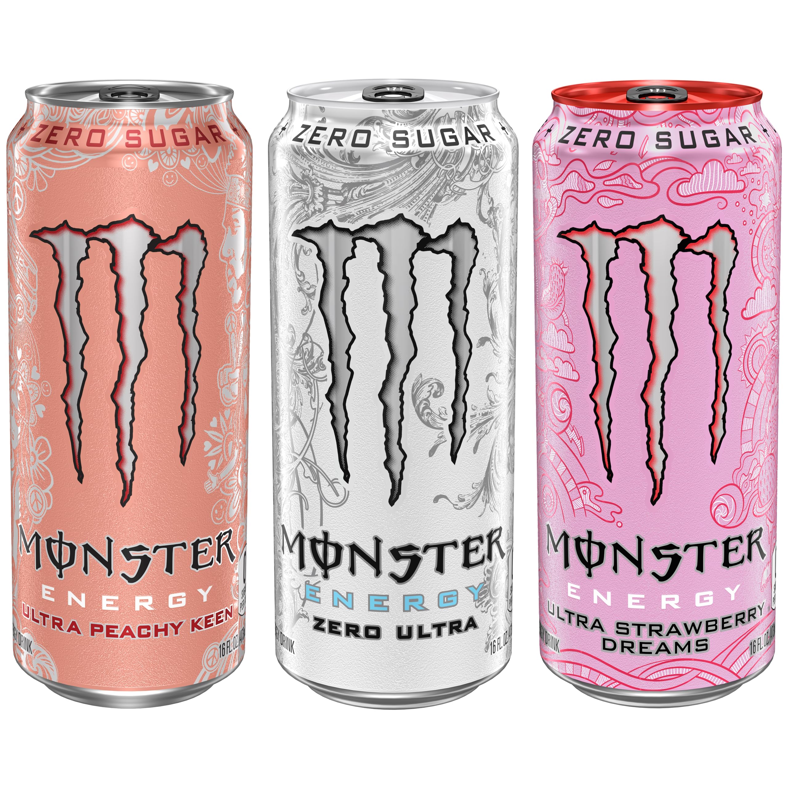 Monster Energy Ultra variety-pack display, three flavors in a single convenient setup.
