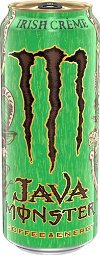 Monster Java Irish Creme label closeup suggests rich aroma and creamy finish
