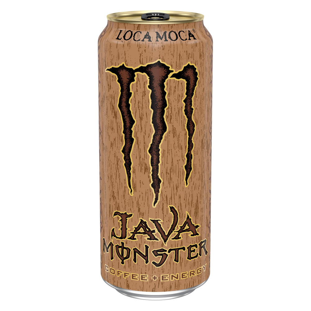 Monster Java Loca Moca coffee pour captures premium brew experience