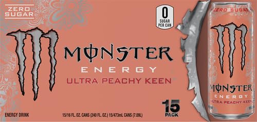 Ice-cold Monster Ultra Peachy Keen can ready to crack for a summer boost.