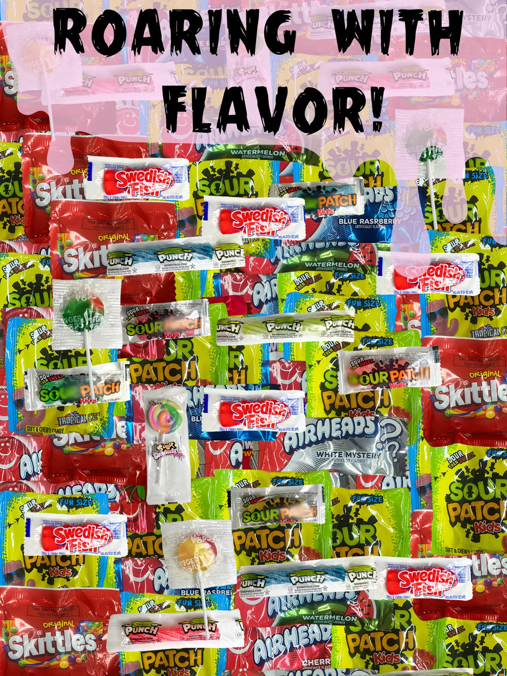 Monster Candy party favor candy bags for events and celebrations.