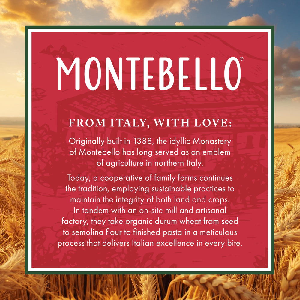 MONTEBELLO Kitchen scene – timeless pasta ready for weeknight dinners.