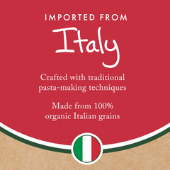 MONTEBELLO Organic Orzo cooking in pot – absorbs sauces for rich flavor.