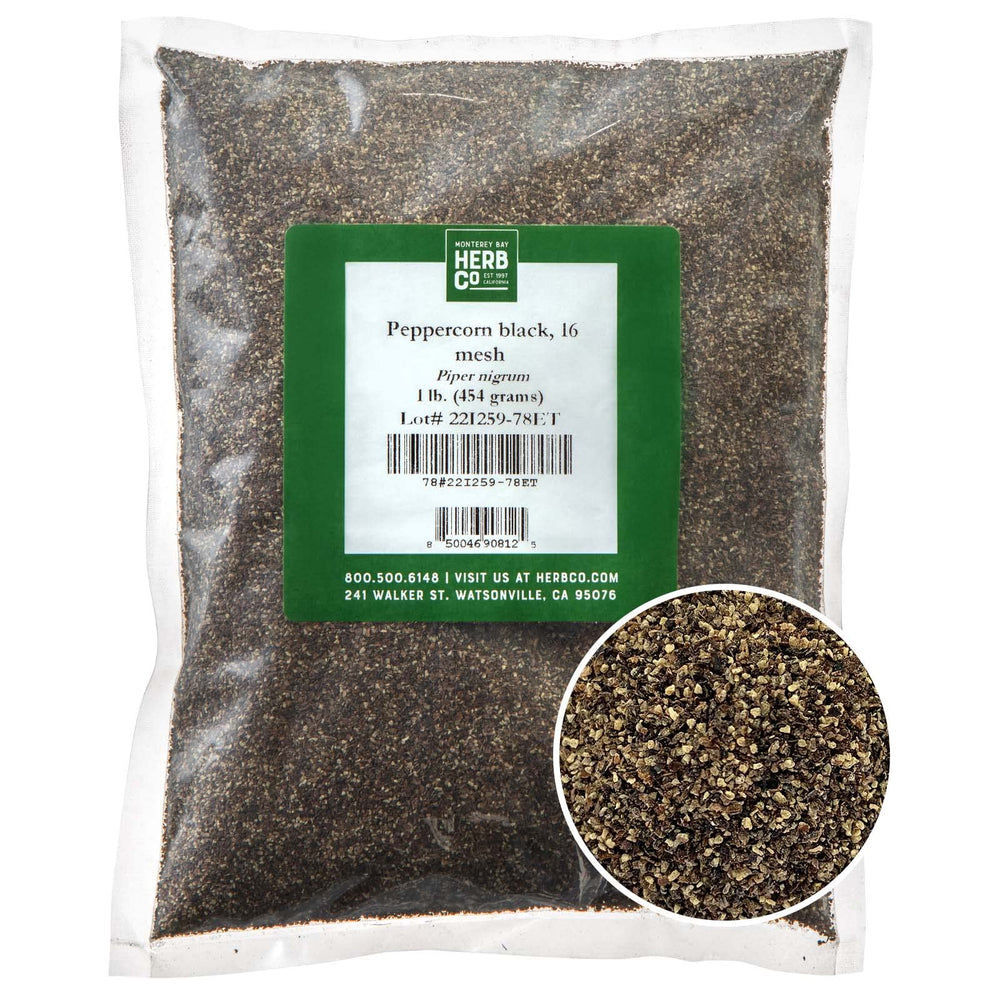 MONTEREY BAY HERB CO black peppercorn jar for fresh seasoning