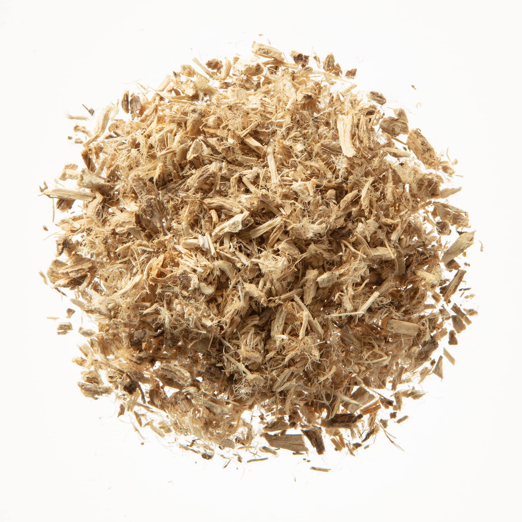 Monterey Bay Herb Co marshmallow root for soaps and balms, natural texture.