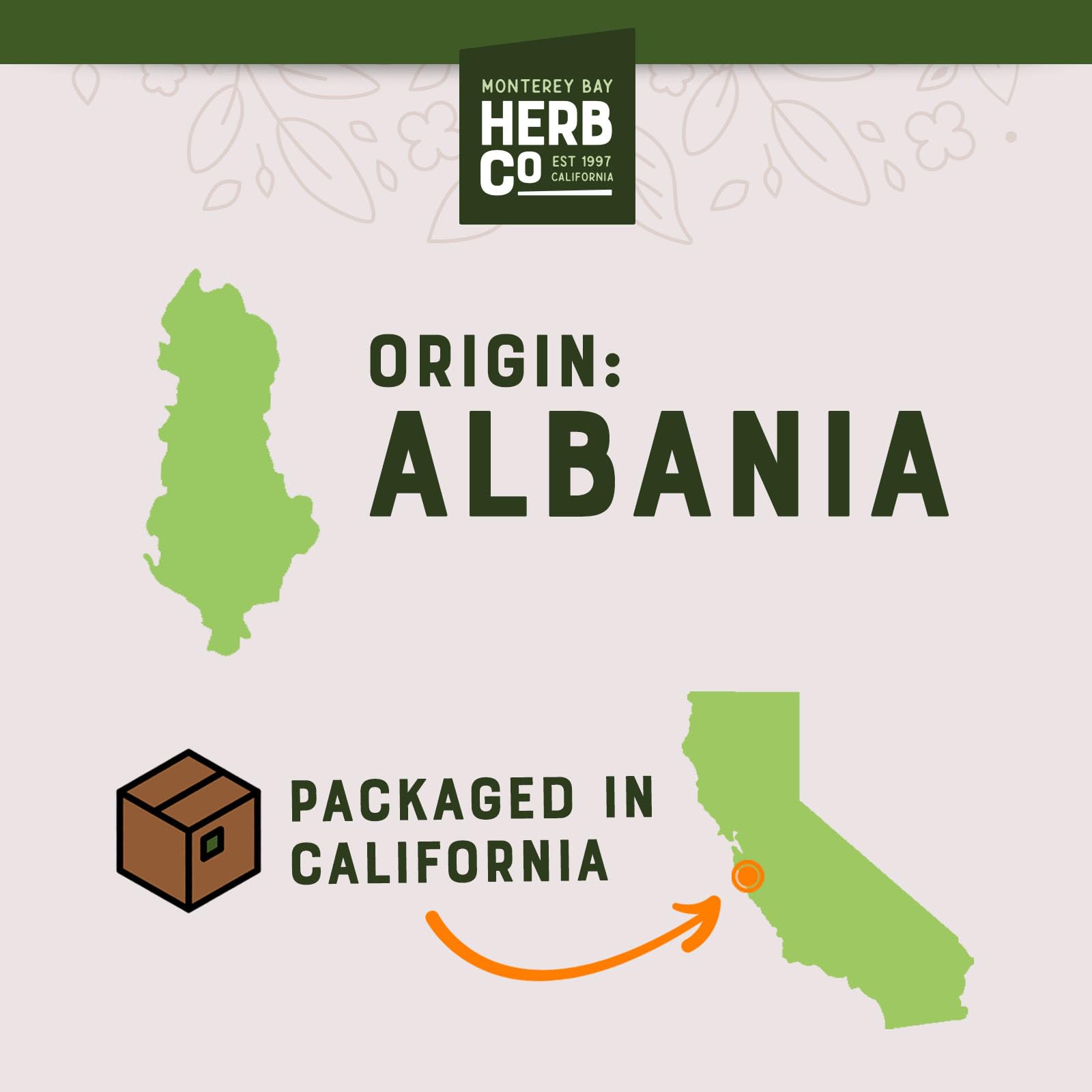 MONTEREY BAY HERB CO organic wormwood bulk packaging for home use