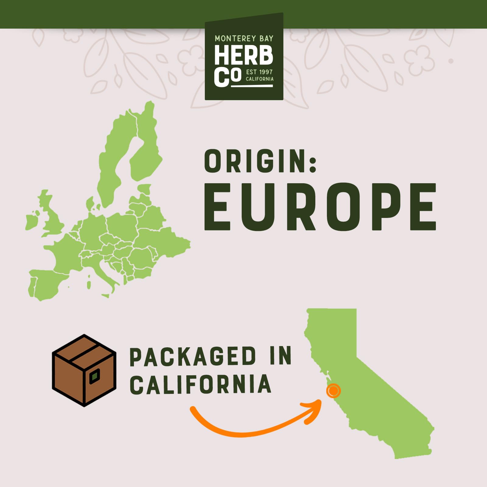 MONTEREY BAY HERB CO raspberry leaf tincture ingredient for DIY blends