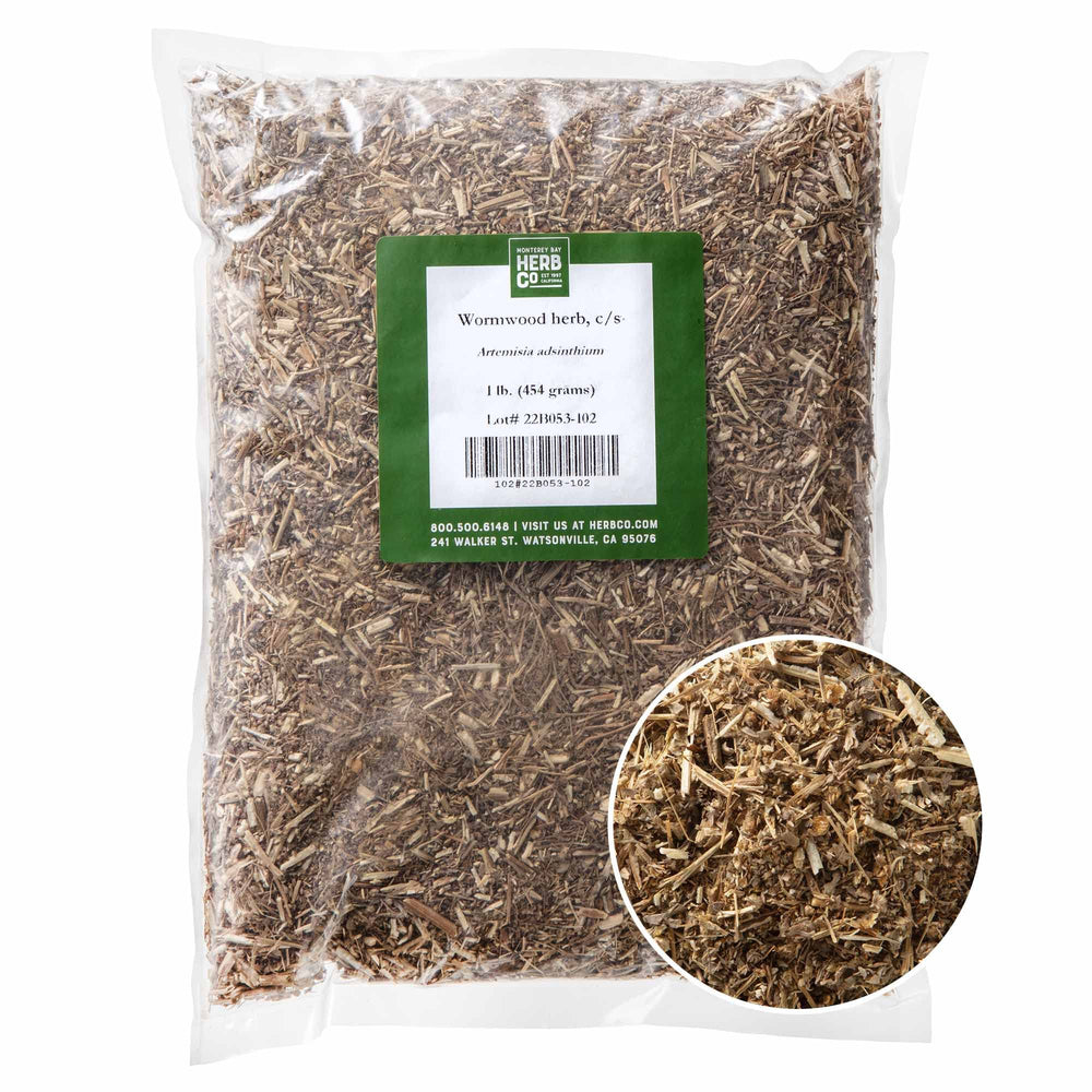 MONTEREY BAY HERB CO wormwood cut and sifted bulk for bitters and infusions