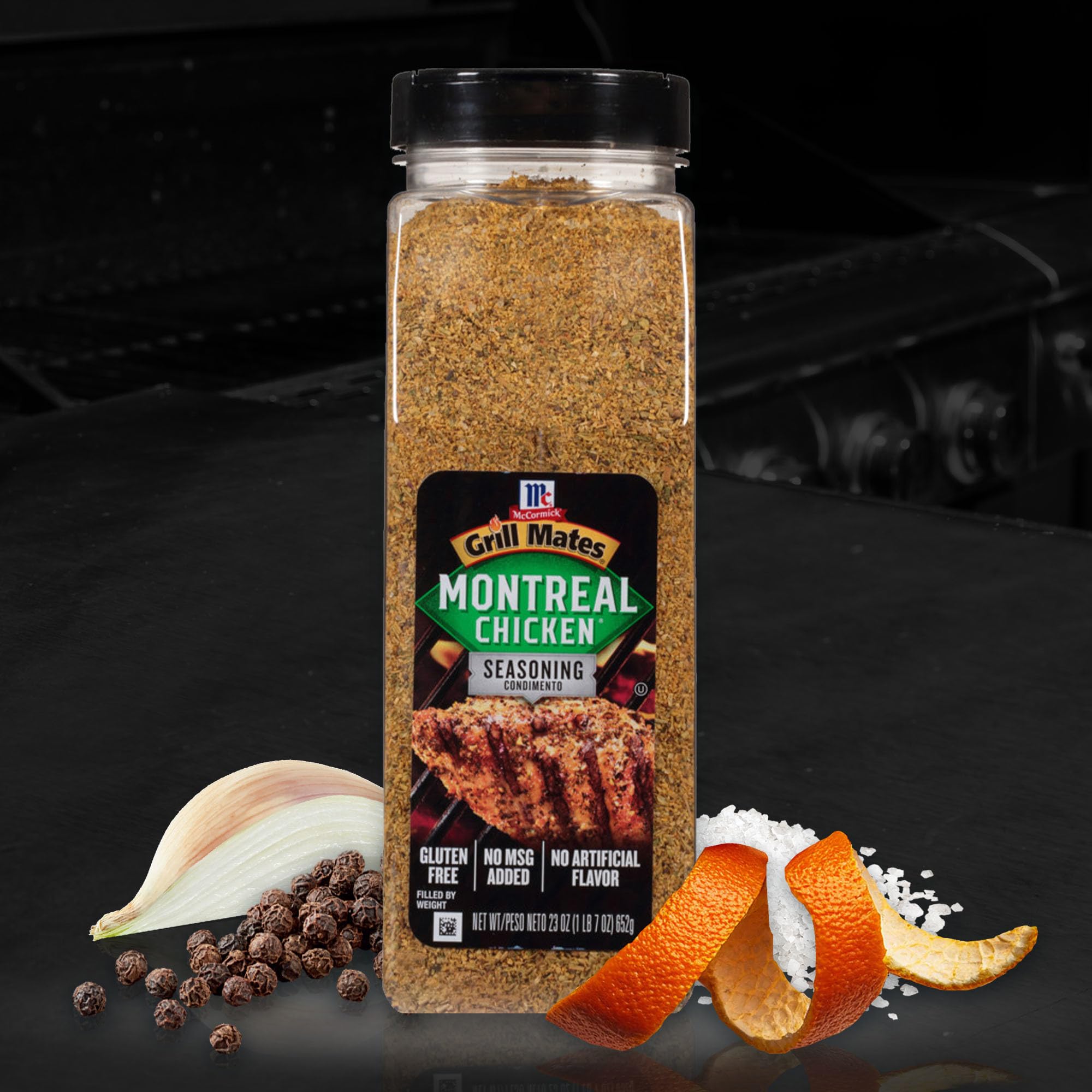 Montreal Chicken Seasoning on meat for reliable flavor