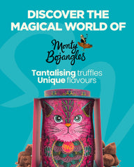 Monty Bojangles 14-truffle tin promises assorted bites for gifting or indulge.