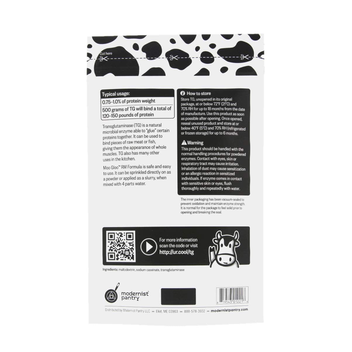 Moo Gloo RM bottle for convenient meat binding applications.