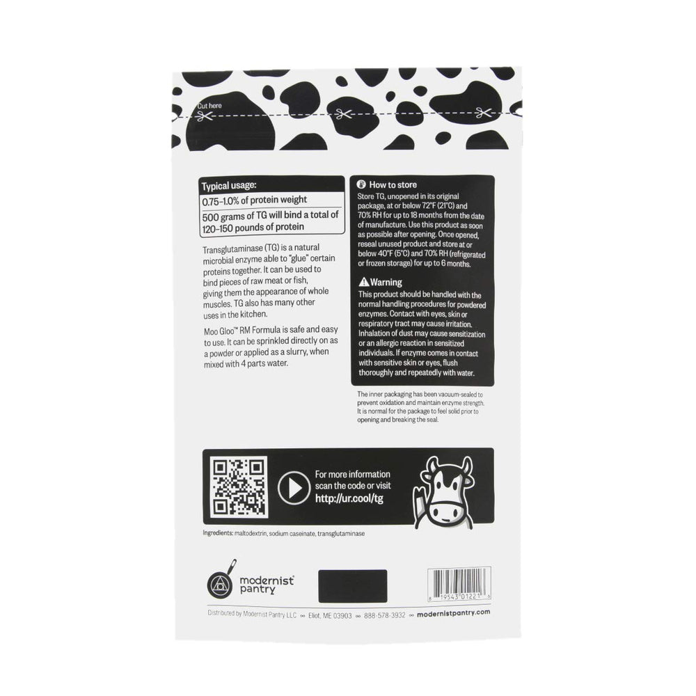 Moo Gloo RM bottle for convenient meat binding applications.
