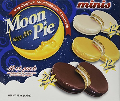 Moon Pie mini variety pack 48-count box ready for snacks and sharing