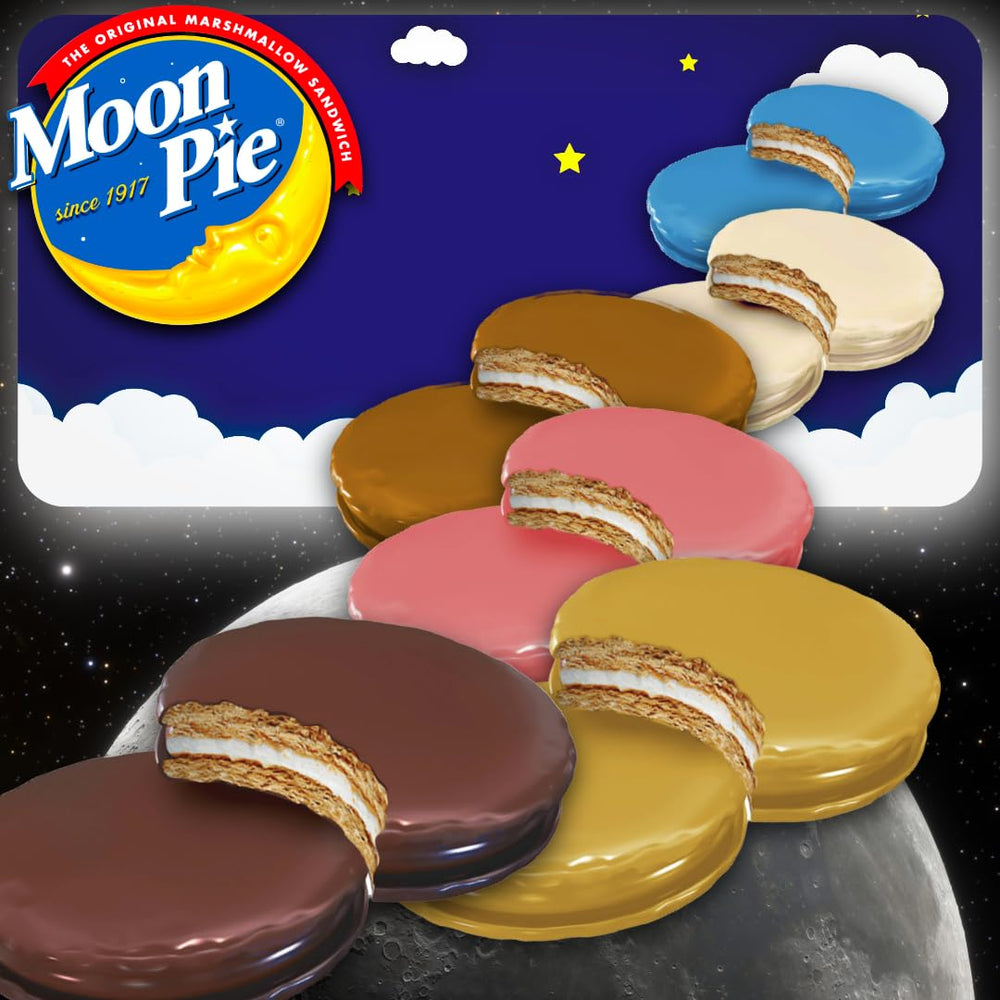 Moon Pie Minis Once in a Blue Moon Blueberry image, vibrant berry treat for quick breaks.