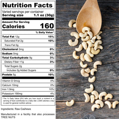 Moonee Naturals cashews for cashew milk and baking with rich buttery notes