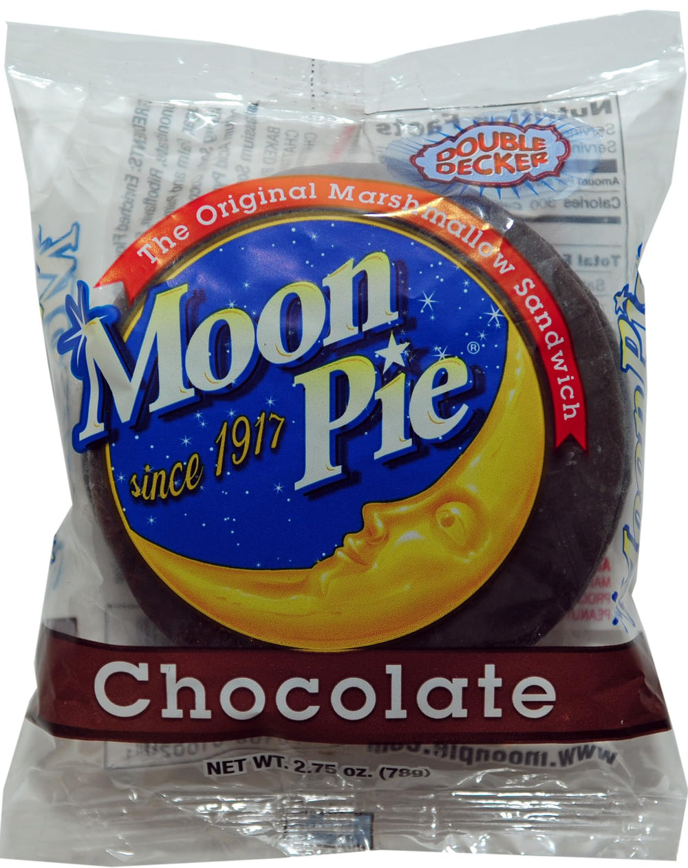 MoonPie Chocolate Double Decker Pie warm serving, inviting a cozy dessert moment.