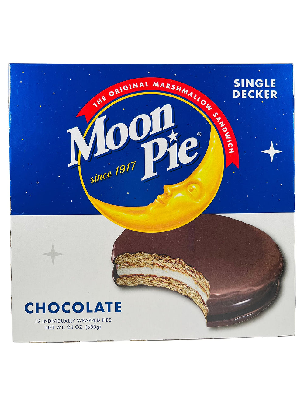 MoonPie Single Decker Chocolate Coating — ideal for on the go snacking.