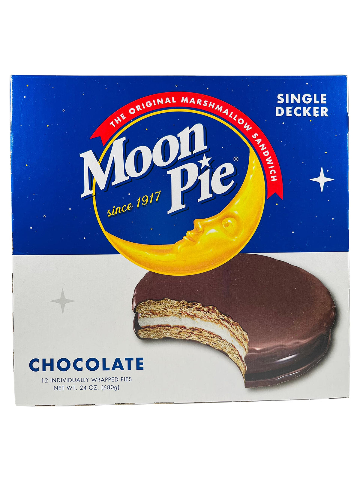 MoonPie Single Decker Chocolate Coating — ideal for on the go snacking.
