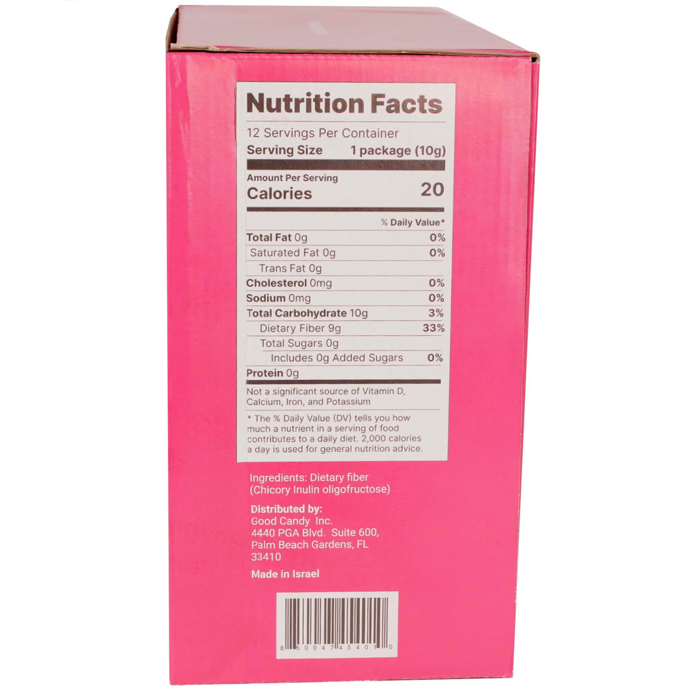 mooosh gluten-free cotton candy snack close-up of ingredients highlighting plant fiber