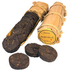 MOORCHOCO puerh mini-cake packaging showcases tidy storage and freshness preservation