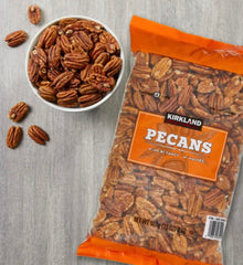 MORALZA pecans added to a dessert bake for rich flavor and crunch.