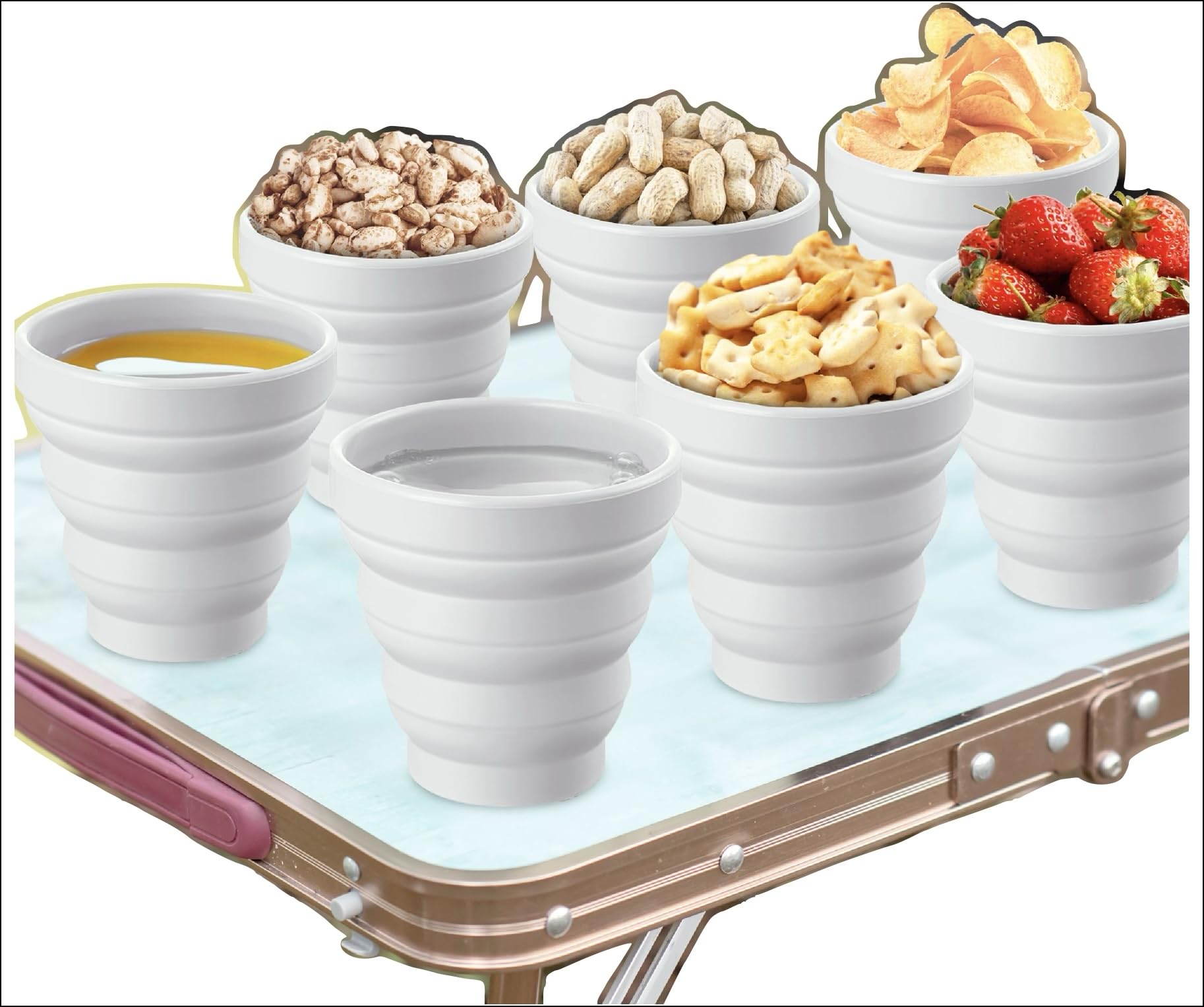 MORALZA bundle: pecan halves with collapsible cup for convenient snacking and travel.