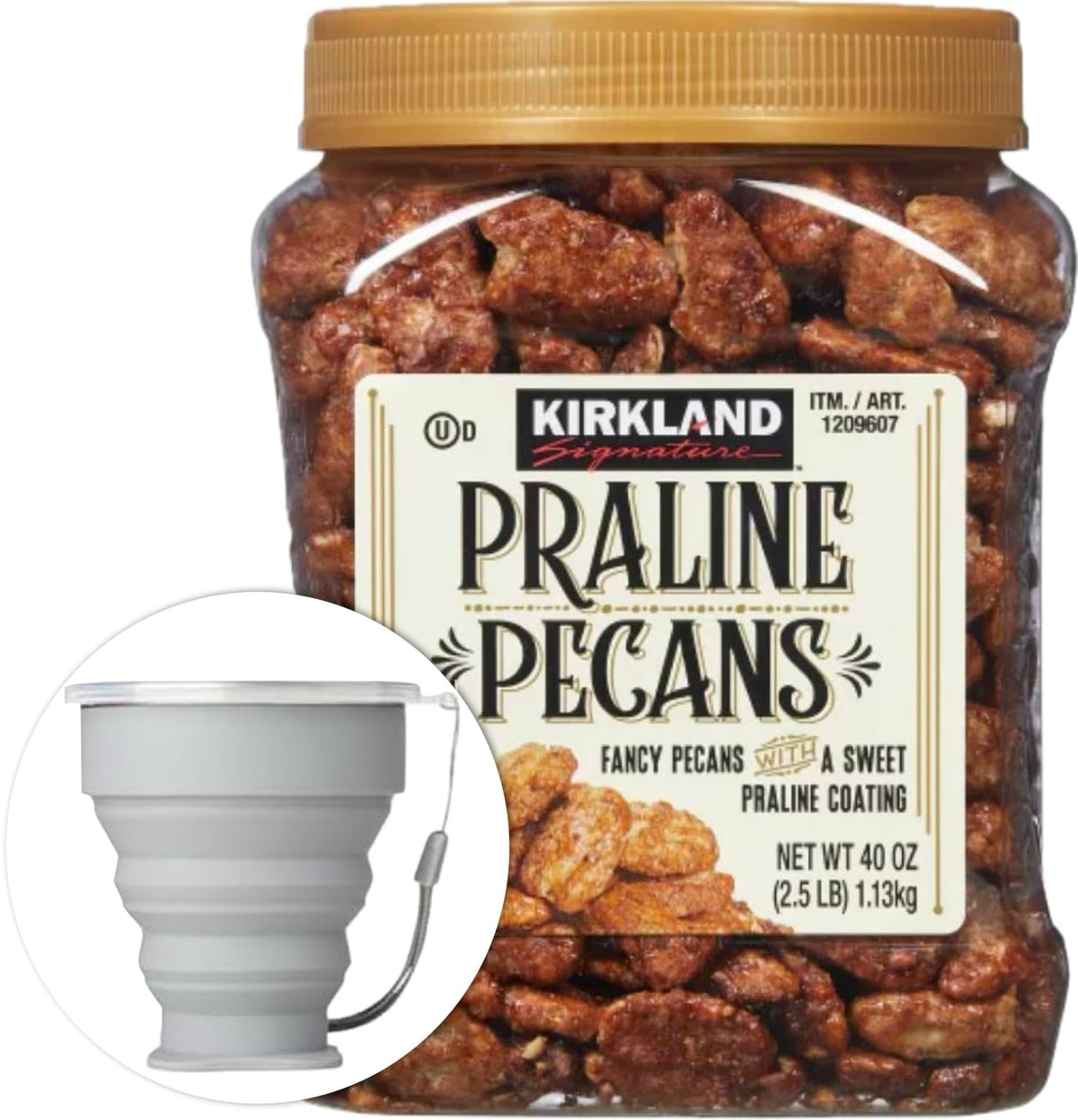 MORALZA Kirkland praline pecans bundle for convenient snacking on the go