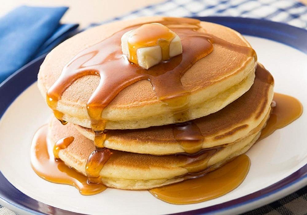 Morinaga Hotcake Mix closeup of ingredients highlighting simple recipe.