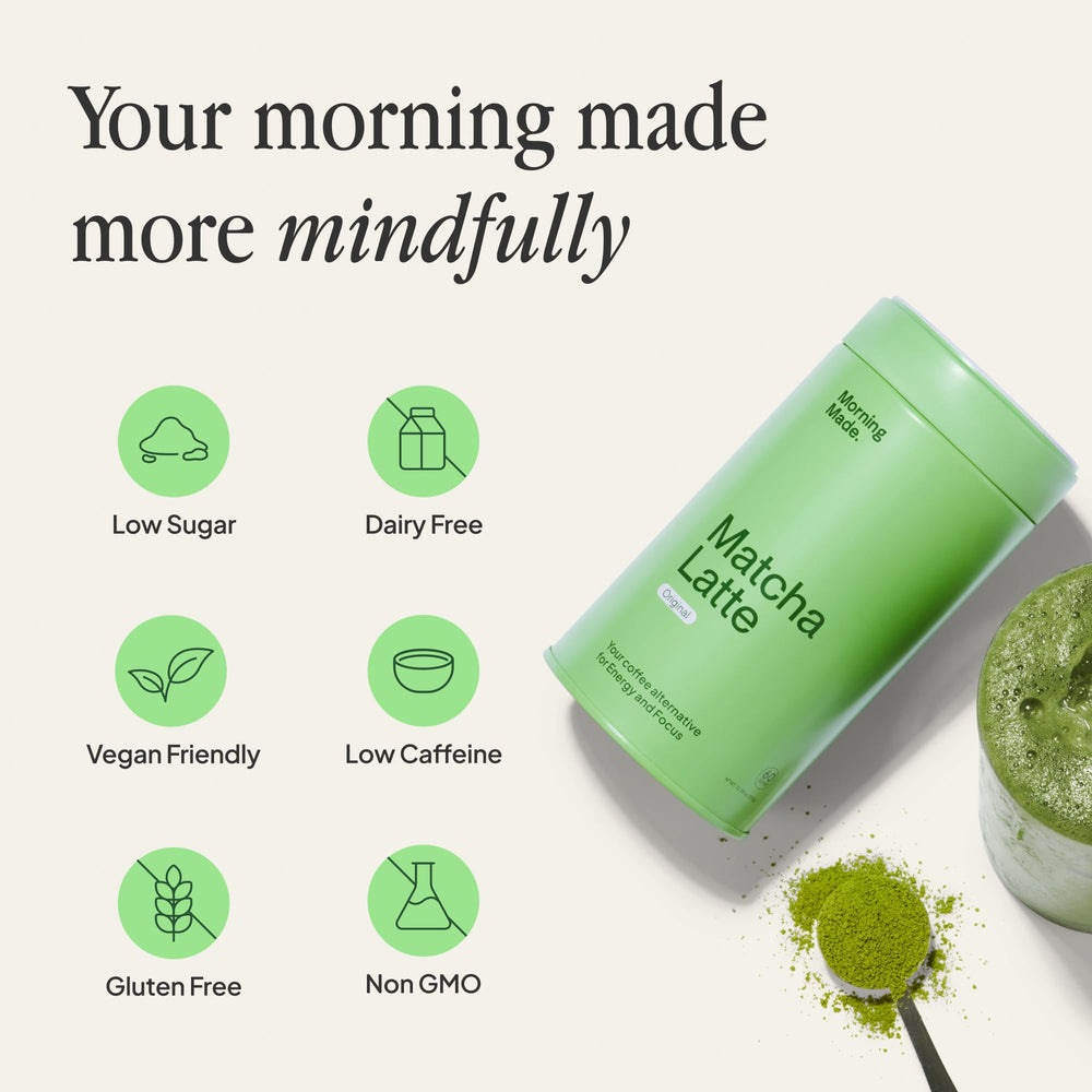 Morning Made matcha from Uji, Japan showcasing authentic origin and color