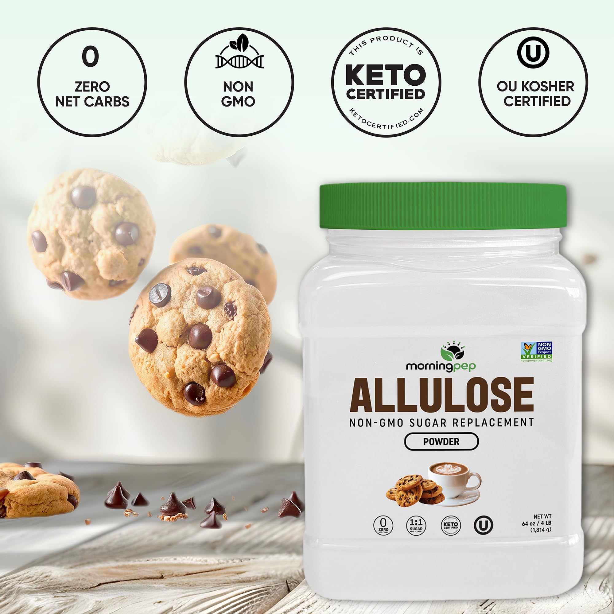 Morning Pep Allulose natural sweetener appeals to clean-label shoppers.