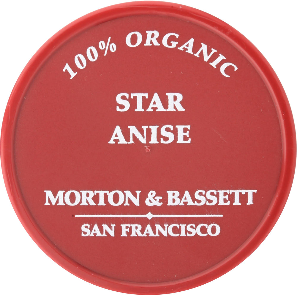 Label details of Morton and Bassett Anise Star Org bottle