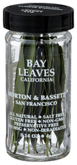 Morton & Bassett California Bay Leaves in a jar for flavorful broths and roasts.