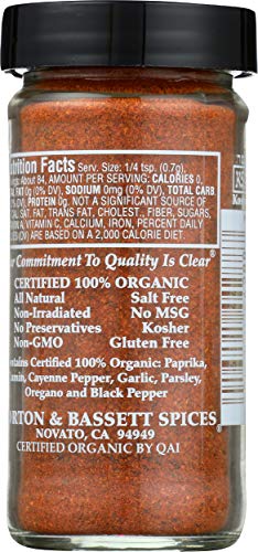 Morton and Bassett chili powder on tacos plate conveys bold, customizable heat.
