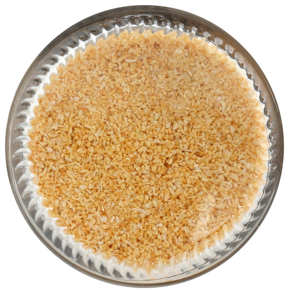 Morton & Bassett onion powder glass jar stores easily for consistent use.