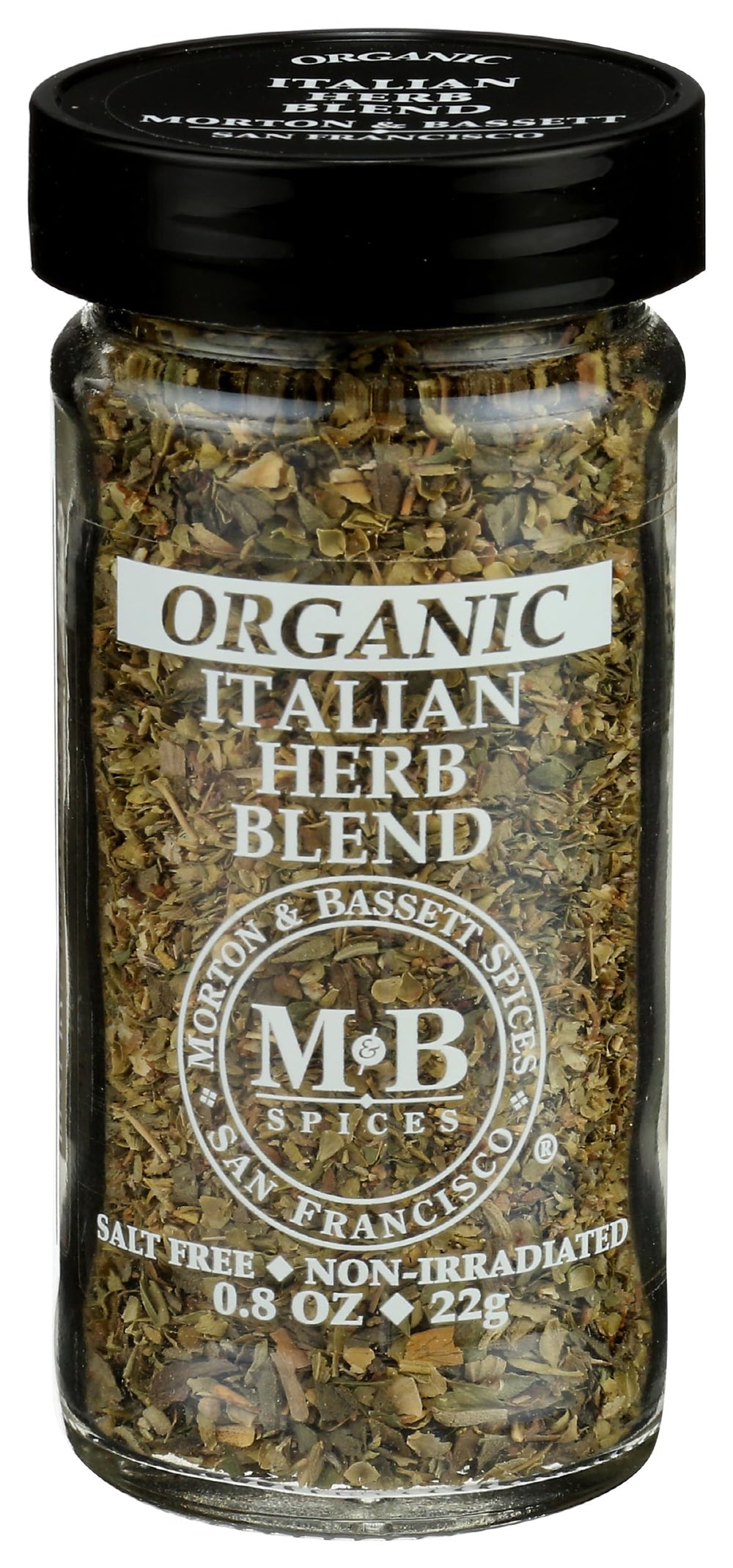 Morton & Bassett Organic Italian Herb Blend pack shot showing organic flavor boost for meals