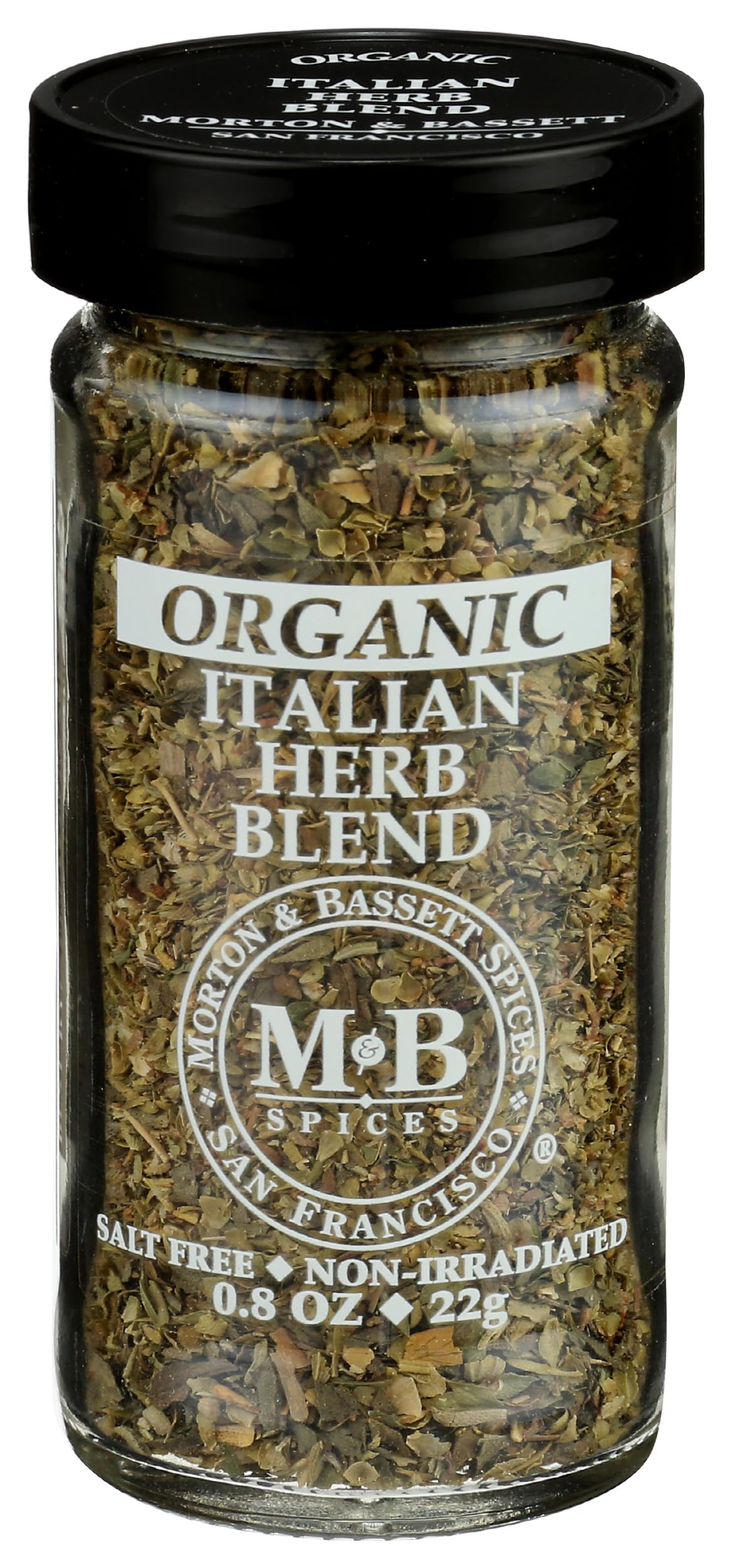 Morton & Bassett Organic Italian Herb Blend pack shot showing organic flavor boost for meals