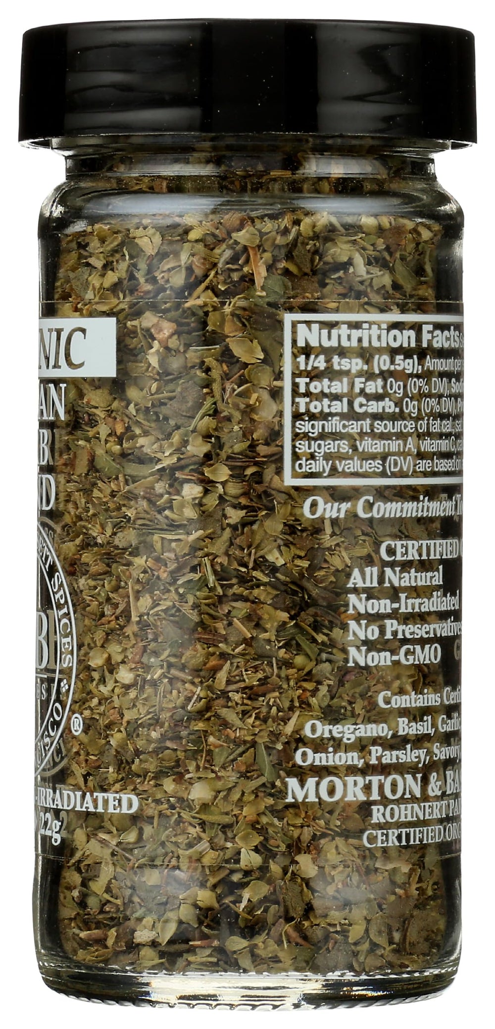 Morton & Bassett Organic Italian Herb Blend on a finished pasta dish inviting aroma