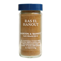 Morton & Bassett Ras El Hanout bottle close-up for versatile seasoning