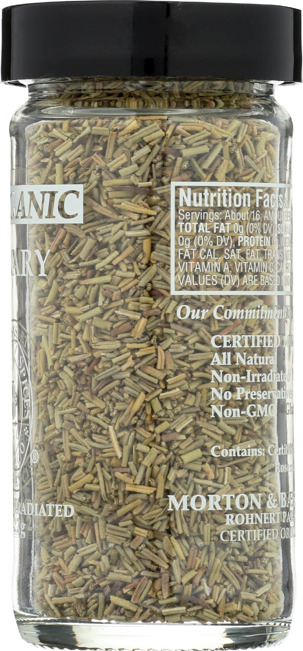 Kitchen-scene featuring Morton and Bassett Rosemary highlights convenient pantry staple.