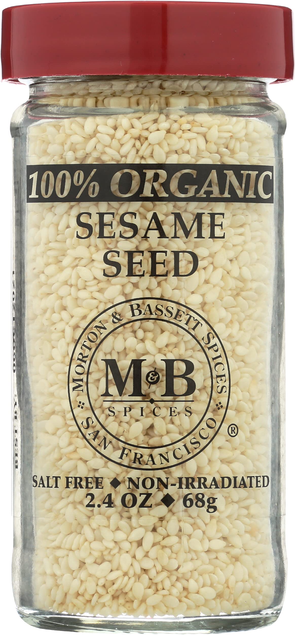 Morton & Bassett Sesame Seed Org front label highlighting organic quality for cooking