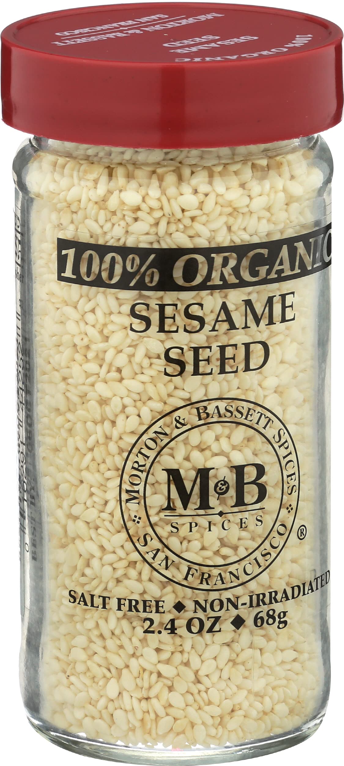 Morton & Bassett Sesame Seed Org ingredients displayed on recipe card