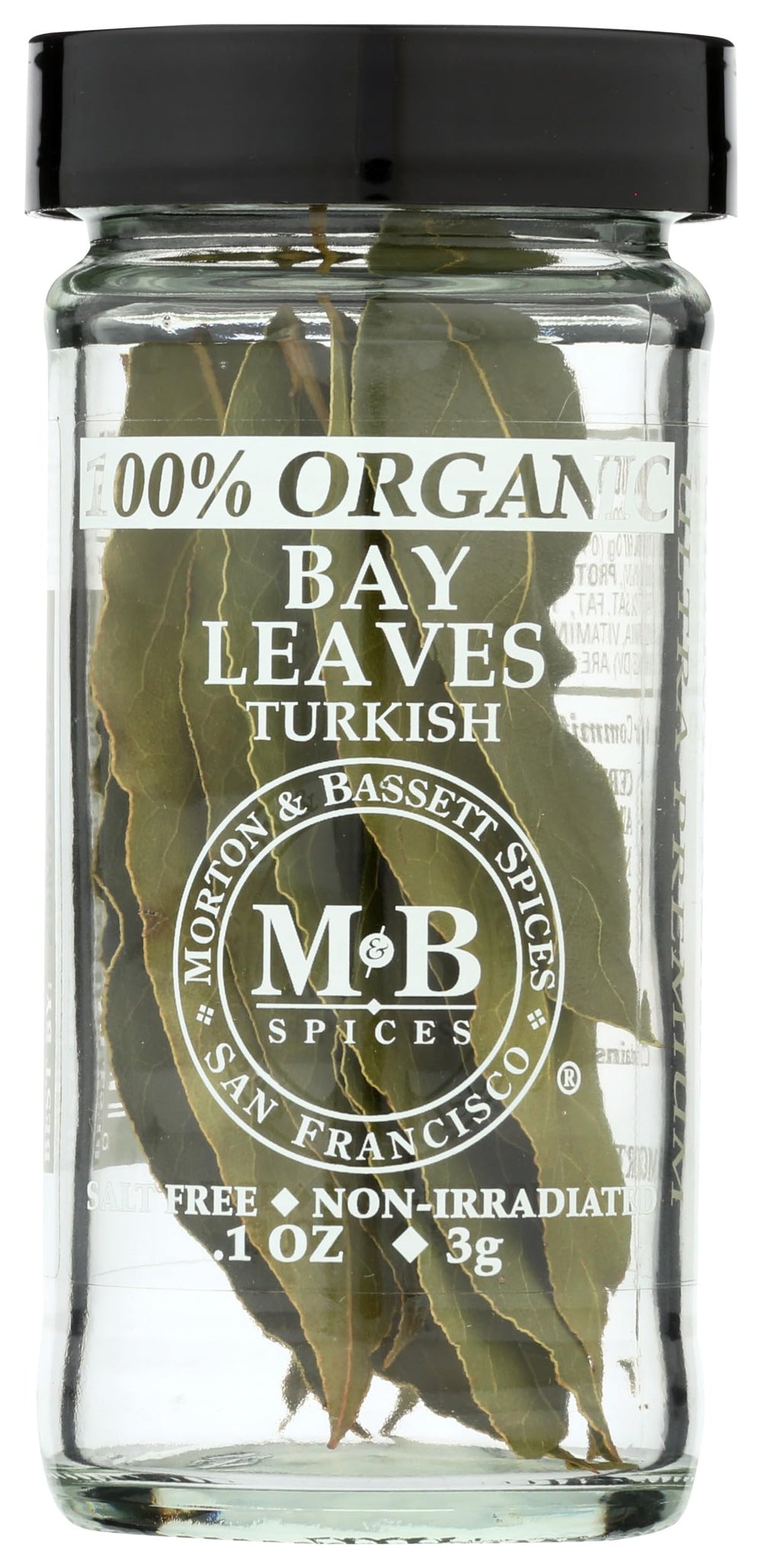 Morton & Bassett Turkish bay leaves jar enhancing soups and stews with aroma
