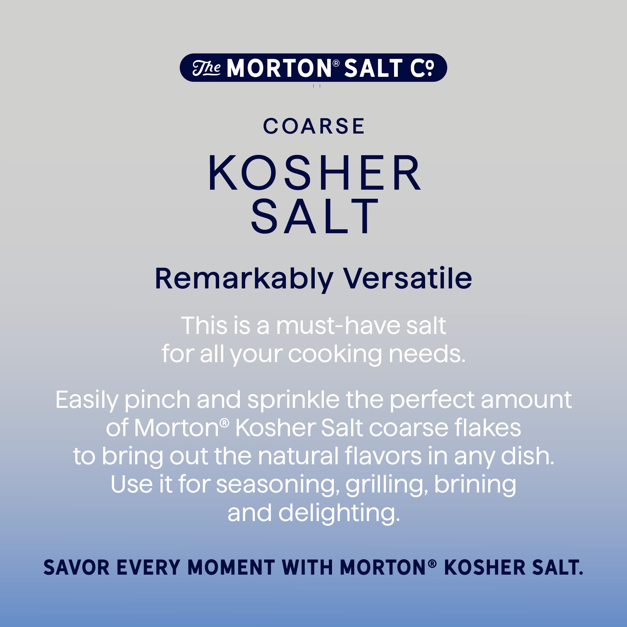 Morton Coarse Kosher Salt rimmed glass demonstrating even salt edge.