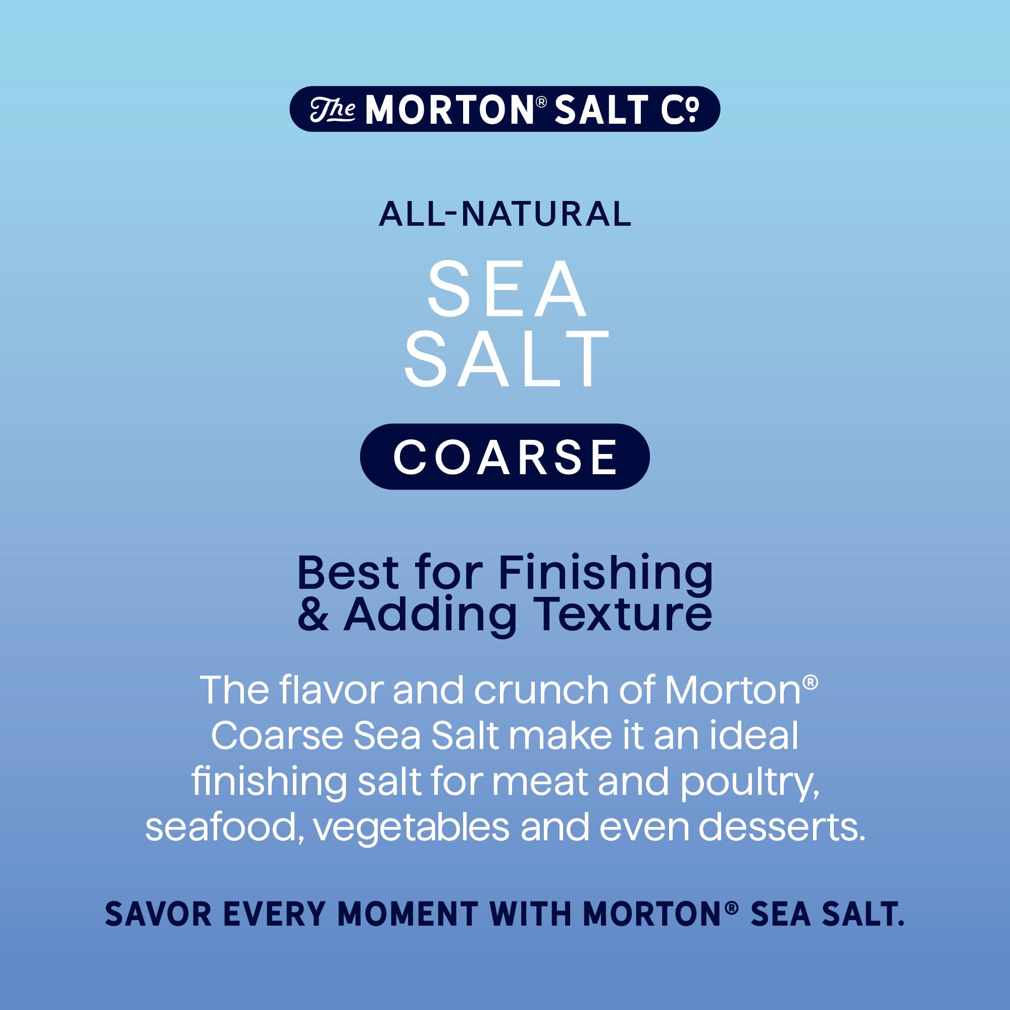 Iconic Morton round packaging displayed on a kitchen shelf